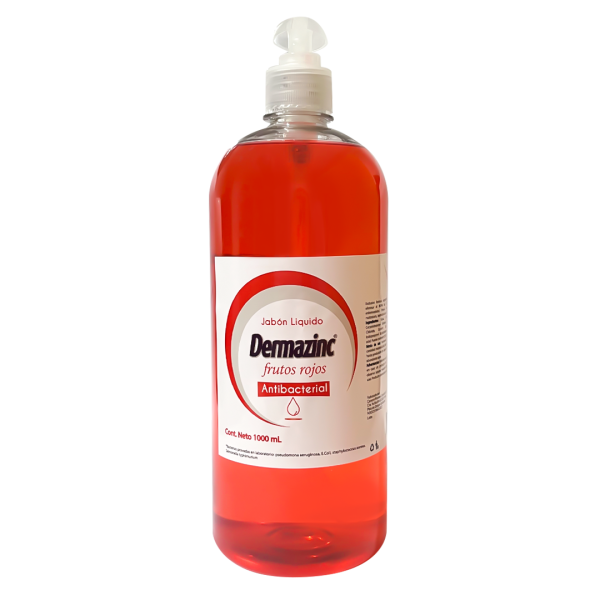 JABON ANTIBACTERIAL FRUTOS ROJOS DERMAZINC X 1000ml