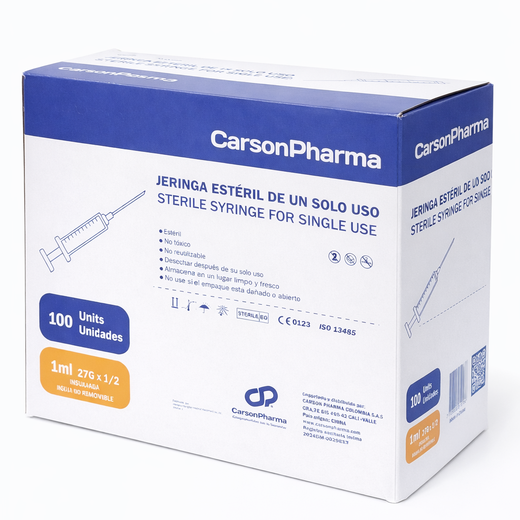 Jeringa Esteril 1mL Insulina - 2
