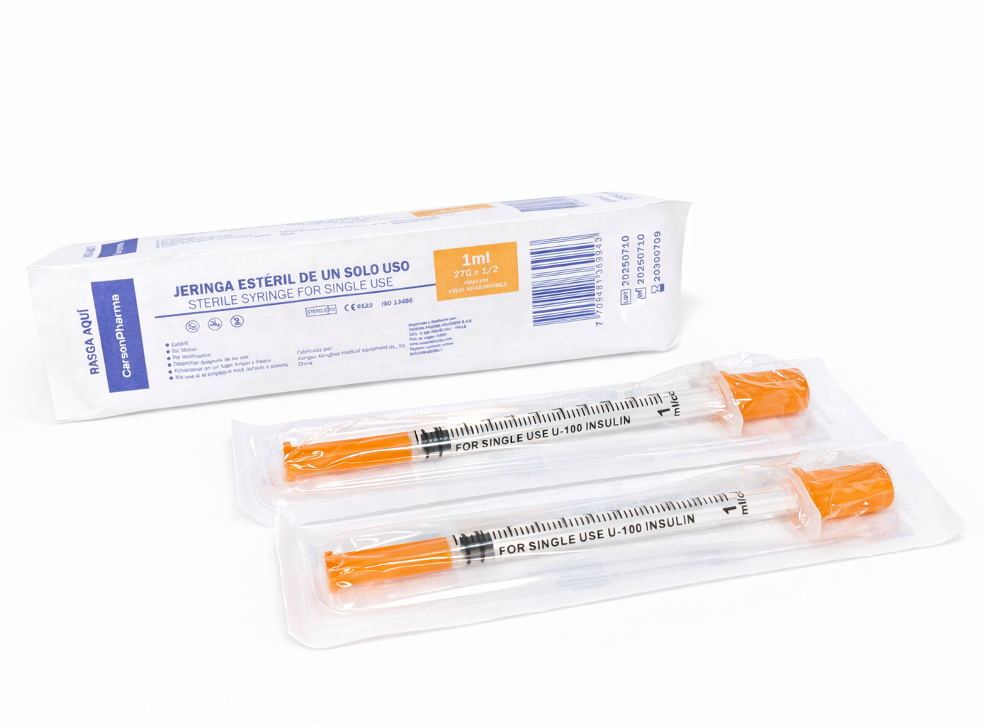 Jeringa Esteril 1mL Insulina - 3