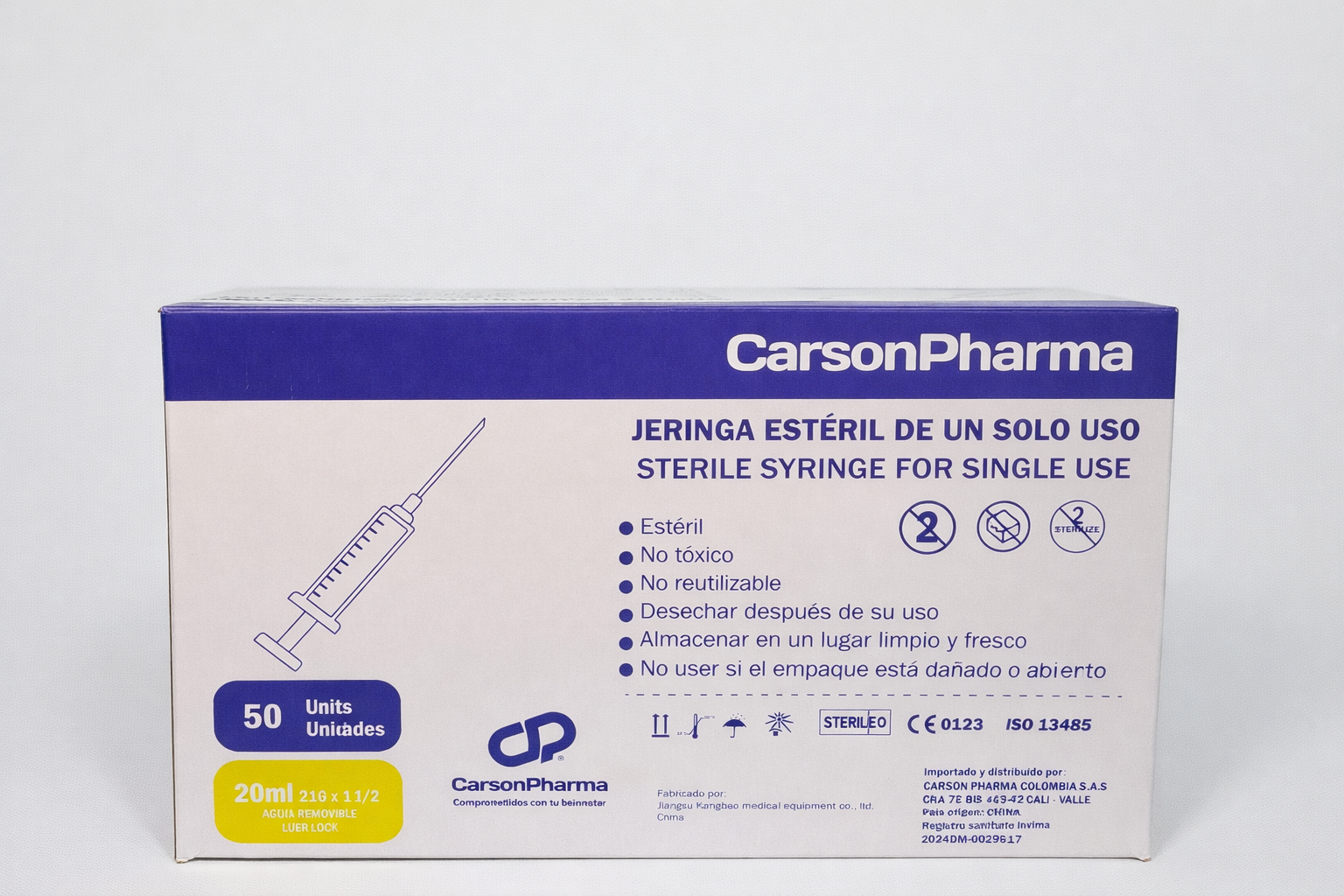 Jeringa Esteril 20mL - CarsonPharma