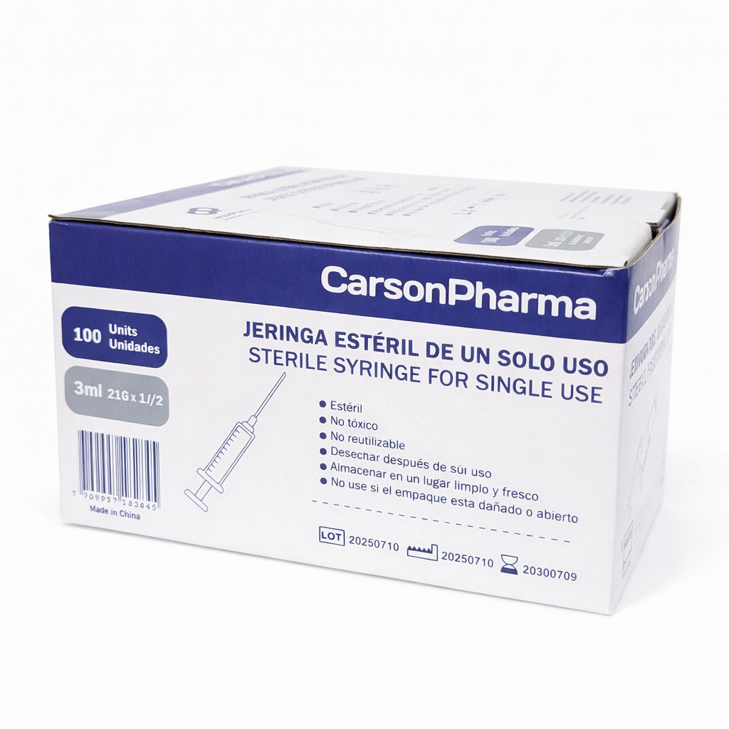 Jeringa Esteril 3mL - CarsonPharma